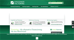 Desktop Screenshot of dresdner-factoring.de